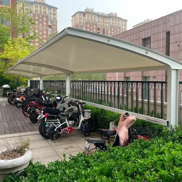 武宁县膜结构电动车棚